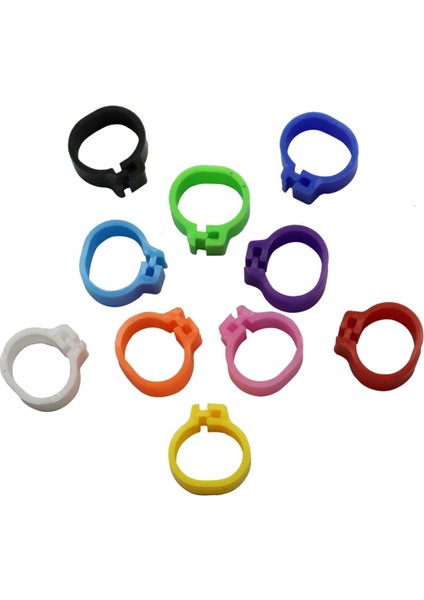 Açık Mavi Stil Küçük Kuş Plastik Klips Halka Güvercin Renk Ayak Halkası 10 Renk Güvercin Bıldırcın Yavru Kuş Malzemeleri (Yurt Dışından) indirimleri