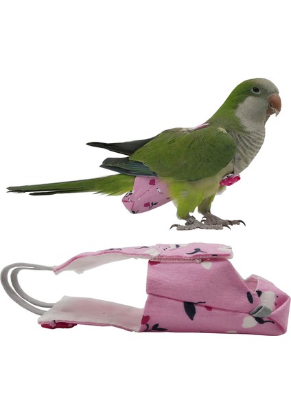 Pembe Tarzı S Beden Papağan Bebek Bezi Yaka Mendilli Sevimli Renkli Baskılı Kakadu Güvercinleri Küçük Orta Büyük Evcil Kuş Uçuş Takımı Kıyafetler Yıkanabilir (Yurt Dışından) fiyatları