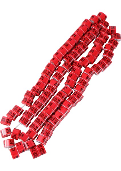 Kırmızı Stil Phıl Ulticolor Güvercin Ayak Halkası Kimliği 8mm Dayanıklı Kuş Halkası Yarış Güvercini Açık Hava Eğitim Ayak Halkası (Yurt Dışından)