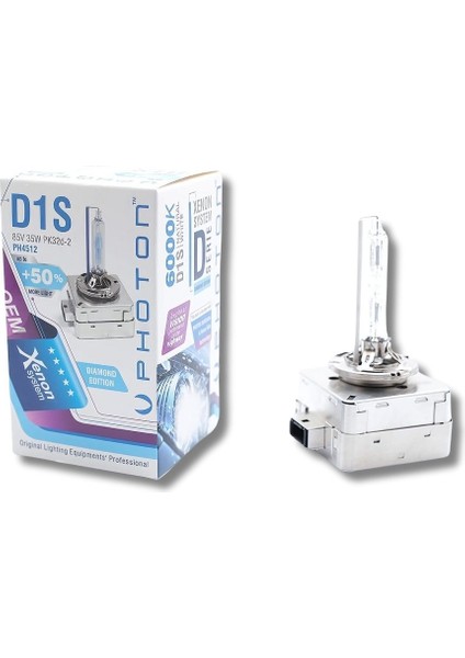 D1S 6000K Beyaz Xenon Ampül