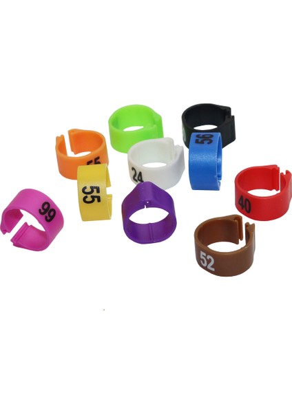 Beyaz Stil 1.4cm Çiftlik Tavuk Bacak Iç Çapı Dijital Kuş Ayak Halkası Güvercin Ördek Kaz 10 Renk Kuş Malzemesi (Yurt Dışından) modelleri