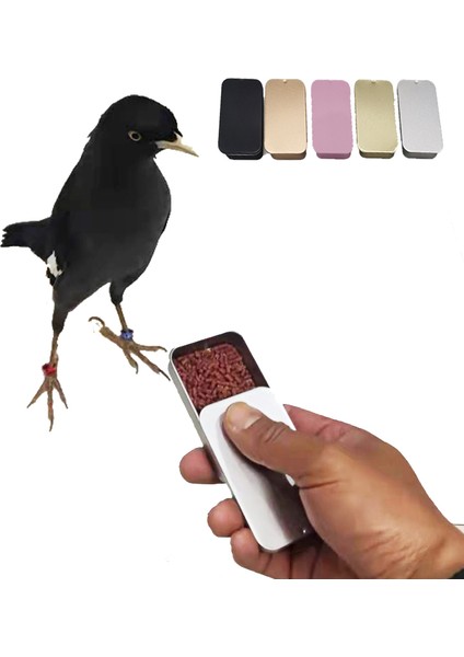 Gümüş Tarzı Taşınabilir Kuş Eğitim ve Dış Mekan Kuş Etkileşim Kutusu Papağan Itme-Çekme Kapağı Kaplı Kase Konteyner Muhabbet Kuşu Aksesuarları Kuşlar (Yurt Dışından) fiyatları