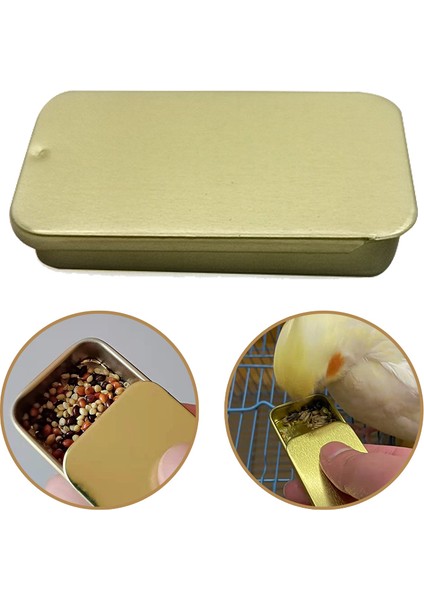 Gümüş Tarzı Taşınabilir Kuş Eğitim ve Dış Mekan Kuş Etkileşim Kutusu Papağan Itme-Çekme Kapağı Kaplı Kase Konteyner Muhabbet Kuşu Aksesuarları Kuşlar (Yurt Dışından) modelleri