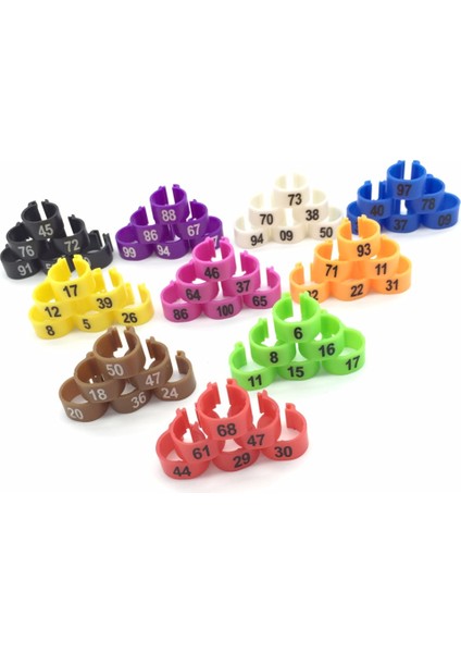 Yeşil Stil S Beden Kuş Malzemeleri Evcil Kuşlar Taşıyıcı Güvercin Papağan 10 Renkli Dijital Ayak Yüzüğü Bayonet Işaretleme Yüzüğü (Yurt Dışından) fiyatları