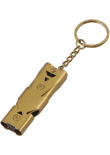 Altın Tarzı Paslanmaz Çelik Açık Hava Ultrasonik Acil Durum Bıldırcın Düdüğü Çift Borulu Yüksek Desibel Alan Hayatta Kalma Ürünleri Kuş Eğitimi (Yurt Dışından)