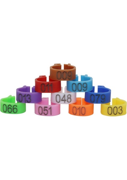 Kumral Tarzı Kuş Ayak Klips Halka Güvercin Papağan Tanımlama Kuş Malzemeleri Renkli Kuş Izleme Aracı (Yurt Dışından)