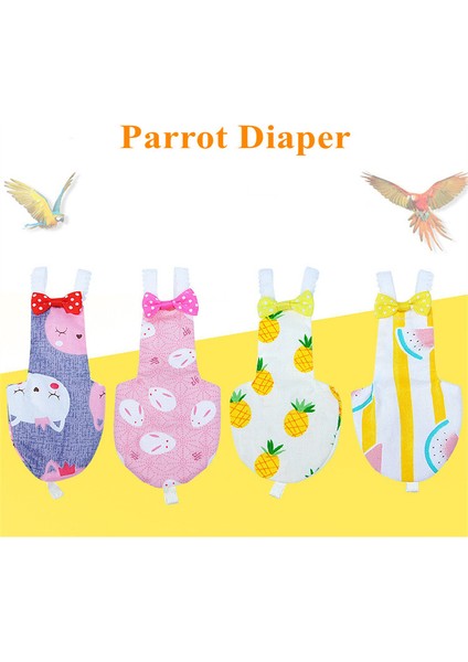 Karpuz Tarzı M Beden Papağan Bez Pantolonlu Yaylı Sevimli Renkli Meyve Çiçekli Muhabbet Kuşu Güvercin Küçük Orta Büyük Evcil Kuş Uçan Takım Elbise Kıyafet Yıkanabilir (Yurt Dışından) modelleri
