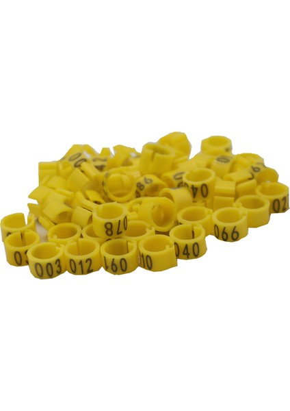 Sarı Stil Halka Taşıyıcı Güvercin Eğitim Malzemeleri Bacak Numarası Kuş Yüzükleri - (Yurt Dışından)