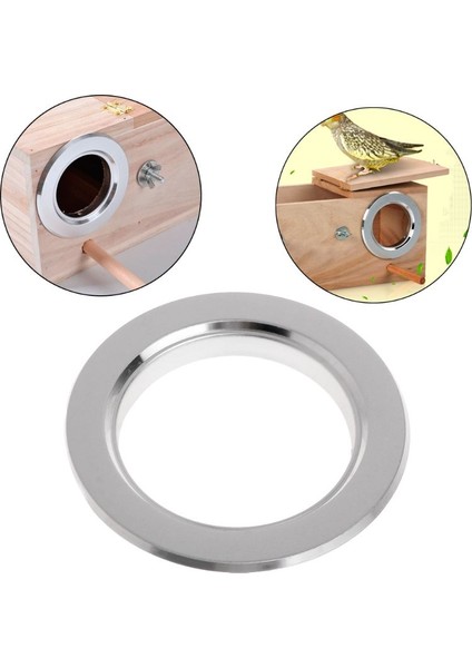 8.5cm Tarzı Ev Hayvanı Kafes Koruma Giriş Döngüsü Metal Malzemeler - Papağan Sincap Hamster Ila Isırma Kemirme Kafes Yuva Yüzüğü Önleme (Yurt Dışından)