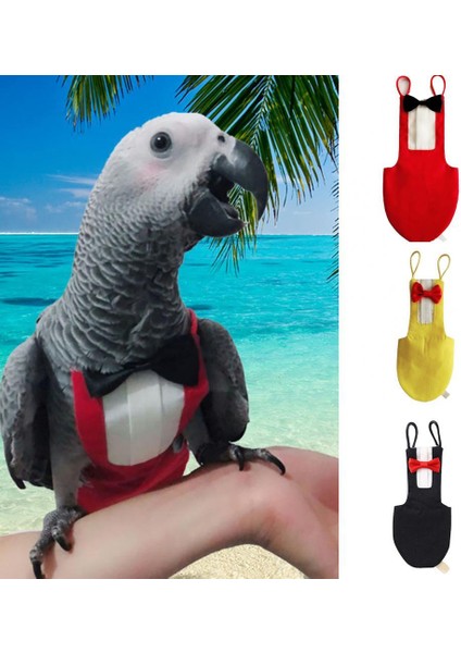 Siyah Stil L Beden Yumuşak Dokulu Şık Yumuşak Kuş Papağan Bebek Bezi Yıkanabilir Kakadu Kıyafetleri Batı Tarzı Kuş Malzemeleri (Yurt Dışından) modelleri