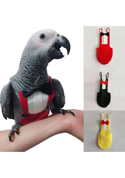 Siyah Stil L Beden Yumuşak Dokulu Şık Yumuşak Kuş Papağan Bebek Bezi Yıkanabilir Kakadu Kıyafetleri Batı Tarzı Kuş Malzemeleri (Yurt Dışından) indirimleri