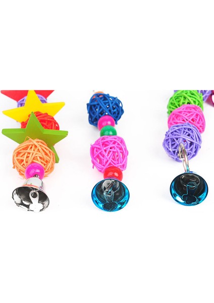No.2 Tarzı Kuş Kafesi Kuş Oyuncakları Rattan Boncuk Çan Dize El Yapımı Pet Aksesuarları Ağaç Kafes Kuş Oyuncakları Kuş Malzemeleri Asılı Kuş Oyuncakları Dropship (Yurt Dışından) modelleri