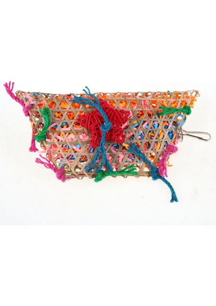 No.2 Tarzı Renkli Bambu Dokuma Sallanan Papağan Kafesi Aksesuarları. (Yurt Dışından) indirimleri