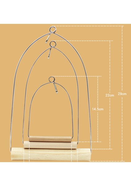 M 22X11CM Stili 1 Adet Kuş Tünek Papağan Oyun Oyuncakları Askı Tutucu Ahşap Kafes Sallanan Salıncak Kuşlar Papağanlar Oyuncaklar Çiğneme Oyuncakları Askı Kafes (Yurt Dışından) modelleri