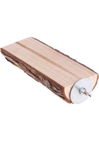 15X6X2.8CM Tarzı Muhabbet Kuşu Oyuncak Tahta Tünek Standı Tutucu Platform Sincap Hamster Raf Kafes Oyuncak Aksesuarları Kuş Malzemeleri (Yurt Dışından)