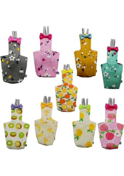 Yeşil Stil S Beden Papağan Bez Pantolonlu Yaka Mendilli Renkli Meyve Çiçekli Muhabbet Kuşu Güvercin Küçük Orta Büyük Evcil Kuşlar Uçuş Takımı Kıyafetler Yıkanabilir (Yurt Dışından) indirimleri