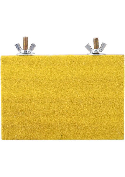 Sarı Stil Muhabbet Kuşu Oyuncağı Kuş Tünek Oyuncağı Kuş Parkuru Oyuncağı Pati Taşlama Temizleme Için Evcil Hayvan Muhabbet Kuşu Hamster Sincap Standı Oyuncağı (Yurt Dışından)