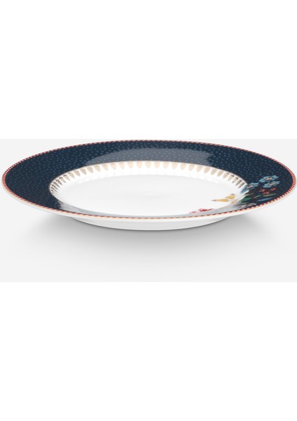 Berry Blues Mavi Porselen Pasta Tabağı 17 cm modelleri