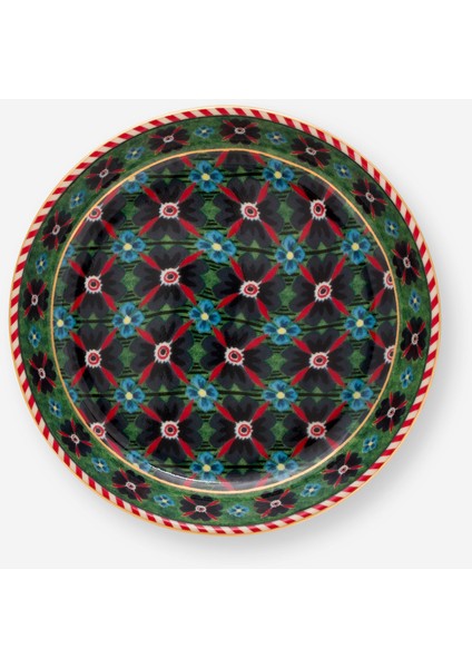 Berry Blues Yeşil Porselen Çay Tabağı 9 cm