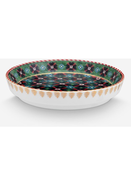 Berry Blues Yeşil Porselen Çay Tabağı 9 cm