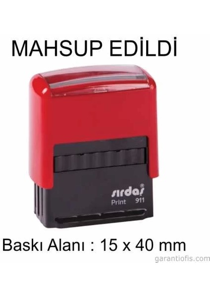Otomatik Mahsup Edildi Yazılı Kaşe