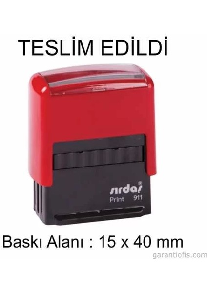Otomatik Teslim Edildi Yazılı Kaşe