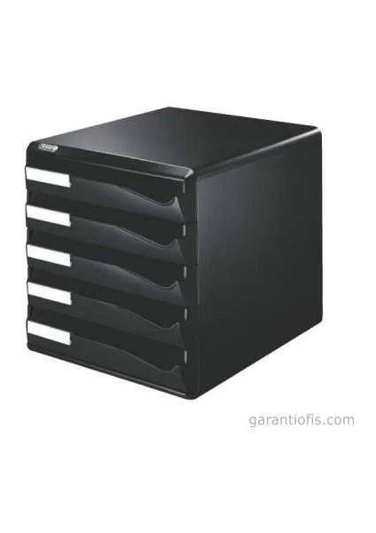 Leıtz 5293 Siyah Renk Kasalı 5 Çekmeceli Evrak Rafı