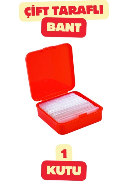 1 Kutu Çift Taraflı Bant Montaj Set 60 Parçalı