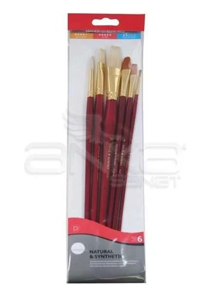 Daler Rowney Simply Natural Synthetic 6lı Fırça Seti 216 940 600