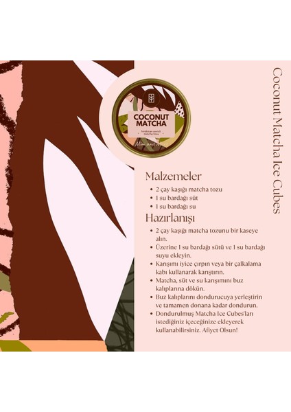 Coconut Matcha - Hindistan Cevizi Aromalı Matcha, 100 gr