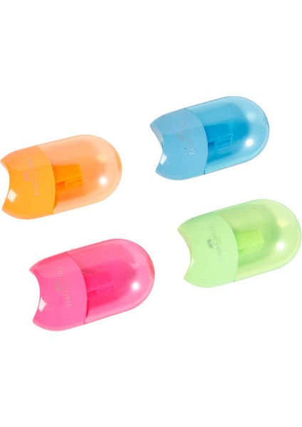 Faber Castell Kalemtıraş Mini Apple Neon Renk 183502