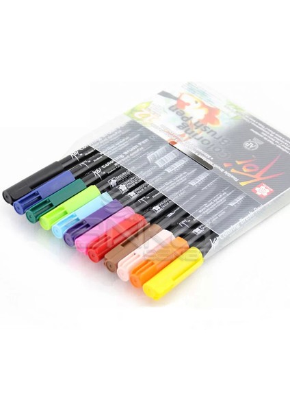 Koi Coloring Brush Pen Fırça Uçlu Kalem 12LI Set