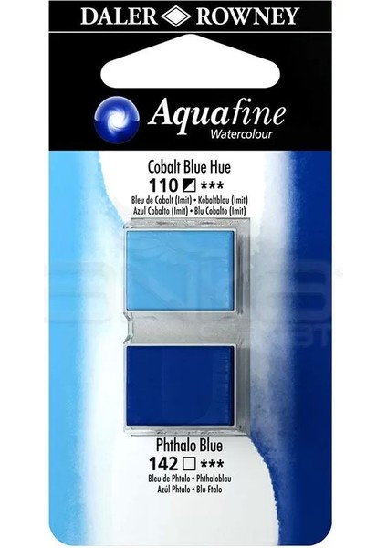 Aquafine Sulu Boya Tablet 2li Cobalt Blue-Phthalo Blue