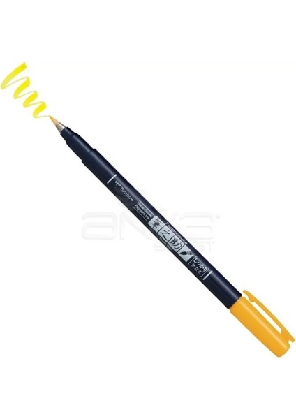 Fudenosuke Brush Pen Fırça Uçlu Kalem 03 Yellow