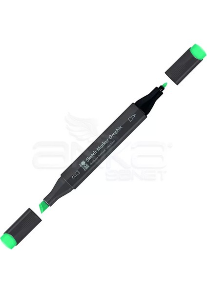 Graphix Sketch Marker Çift Uçlu Kalem 996 Dark Aquamarine