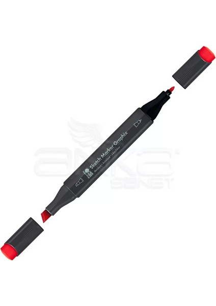 Graphix Sketch Marker Çift Uçlu Kalem 936 Vermilion