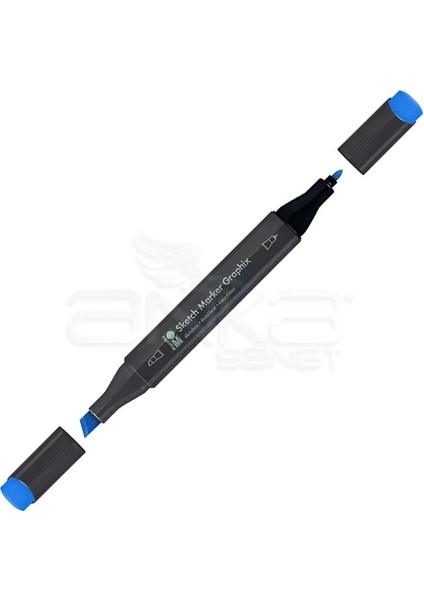 Graphix Sketch Marker Çift Uçlu Kalem 952 Cerulean Blue
