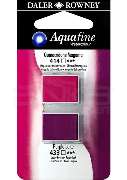 Aquafine Sulu Boya Tablet 2li Quinacridone Magenta-Purple