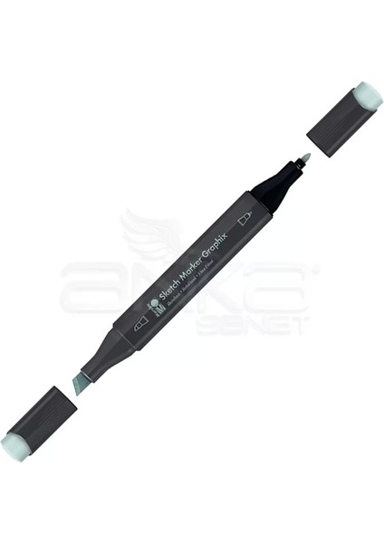 Graphix Sketch Marker Çift Uçlu Kalem 991 Cool Grey