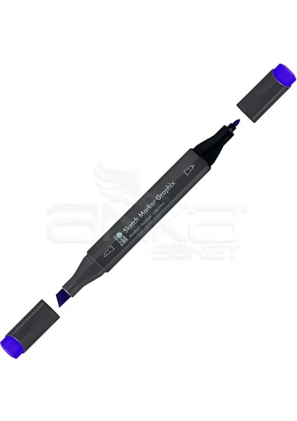 Graphix Sketch Marker Çift Uçlu Kalem 950 Brilliant Violet