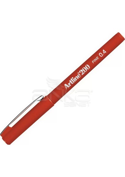 Fineliner 200 0.4mm Ince Uçlu Yazı ve Çizim Kalemi Red