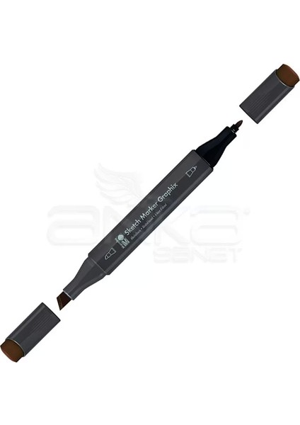 Graphix Sketch Marker Çift Uçlu Kalem 948 Burnt Umber