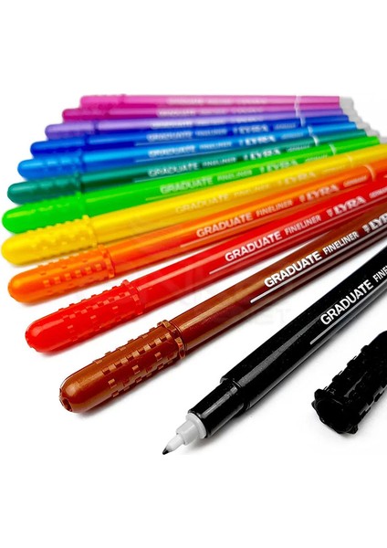 Graduate Fineliner Ince Uçlu Kalem 0.5mm 10LU Set