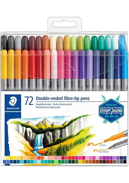 Çift Taraflı Keçeli Kalem 72LI 0.5-3.0mm 3200 TB72