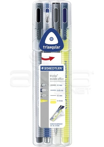Staedtler Triplus Mobile Office Keçe Uçlu Kalem 4lü Set
