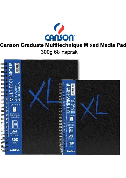 Graduate Multitechnique Mixed Media Pad 300G 68 Yaprak