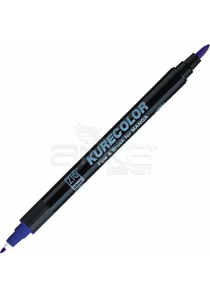 Kurecolor Fine & Brush For Manga Çizim Kalemi 317 Blue