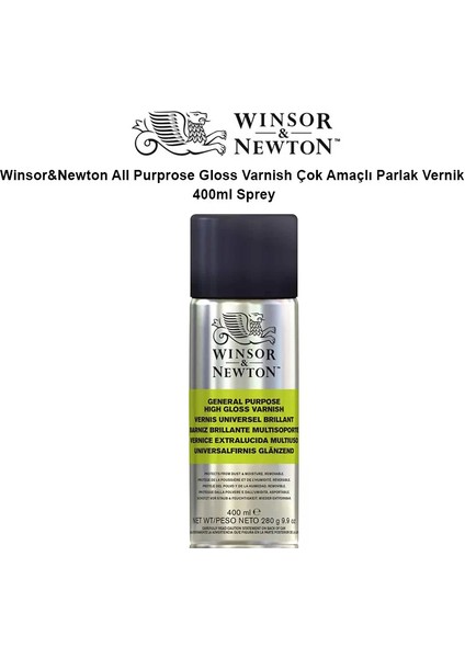 All Purprose Gloss Varnish Çok Amaçlı Parlak Vernik 400ML Sprey