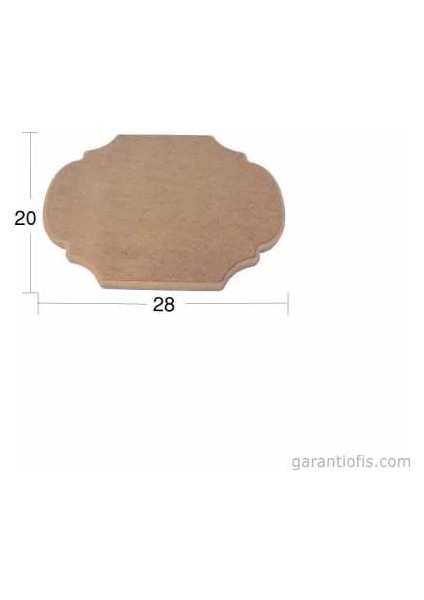 Hobi-Art Pa 196 Boyanabilir Dekoratif Ahşap Pano