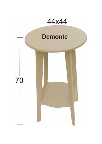 Hobi-Art Sp 567 Demonte Boyanabilir Ham Ahşap Dekoratif Sehpa